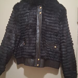 Dereon Brown Fur Jacket